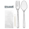 TEK KULLANIMLIK LÜKS SET (ÇATAL-KAŞIK-TUZ-KÜRDAN-PEÇETE) KL 500 ADET