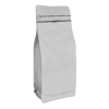 10*25 CM MAT BEYAZ KİLİTLİ FLAT BOTTOM DOYPACK (472) KL 1000 ADET
