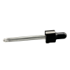 87 MM DAMLALIK SİYAH METAL KAPAKLI SİYAH EMZİKLİ 18AĞIZ CAM ÇUBUKLU (50 ML CAM İÇİN)