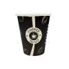 8 OZ KARTON BARDAK(SİYAH CAFE TO GO) 80*25 AD AKKA KL 2000 ADET