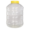 15 LT PET KAVANOZ ŞEFFAF + KAPAK (SARI) PK 10 ADET