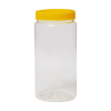 1,5 LT PET KAVANOZ ŞEFFAF + KAPAK (SARI) PK 55 ADET