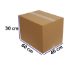 40*60*30 KRAFT KARTON DOPEL KOLİ BASKISIZ PK 15 ADET
