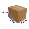 36,5*45,5*24 KRAFT KARTON DOPEL KOLİ BASKISIZ PK 15 ADET