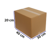 30*40*20 KRAFT KARTON DOPEL KOLİ BASKISIZ PK 15 ADET