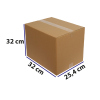 25,4*32*32 KRAFT KARTON DOPEL KOLİ BASKISIZ PK 15 ADET