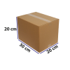 20*30*20 KRAFT KARTON DOPEL KOLİ BASKISIZ PK 15 ADET