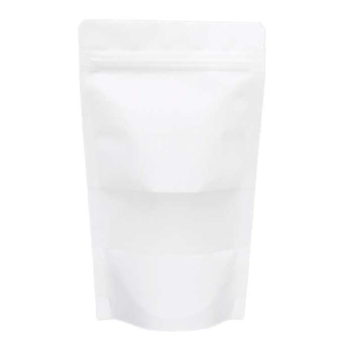 13*22 ,5 CM KUŞE BEYAZ PENCERELİ KRAFT DOYPACK PAKET 50 ADET - KOLİ İÇİ  2000 ADET