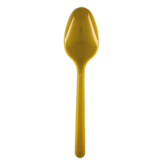 Gold Parti Lüx Plastik Kaşık 25li Paket - Koli İçi 80 Paket