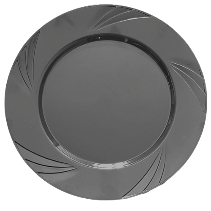 Silver 22,5 cm 9″ inç Parti Tabağı 6lı Paket - Koli İçi 24 Paket