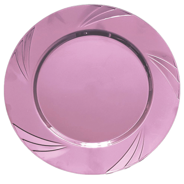 Pembe 22,5 cm 9″ inç Parti Tabağı 6lı Paket - Koli İçi 24 Paket