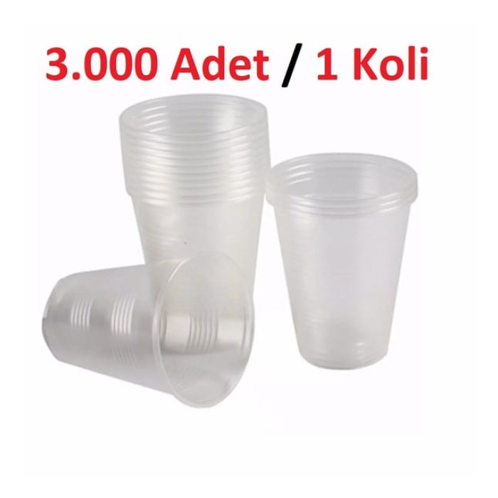180 CC OTOMAT BARDAK ŞEFFAF 30*100= 3.000 ADET KOLİ