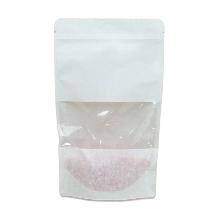 11x18,5 CM KUŞE BEYAZ PENCERELİ KRAFT DOYPACK PAKET 200 ADET