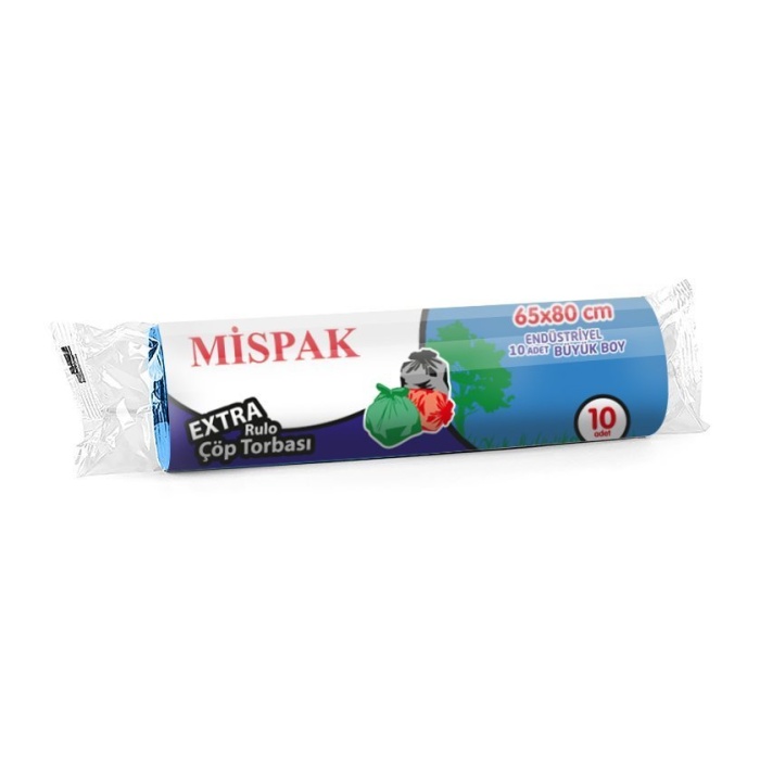65x80 Büyük Çöp Torbasi 80 Gr Mavi Koli̇ 50 Rulo