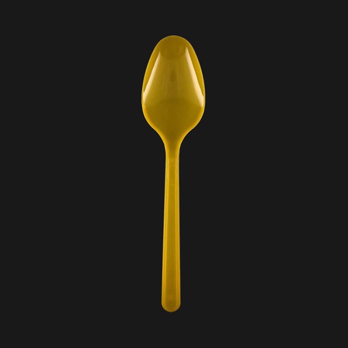 Gold Parti Lüx Plastik Kaşık 25li Paket