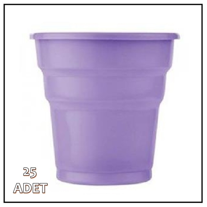 Lila Kristal Parti Bardağı 25li Paket
