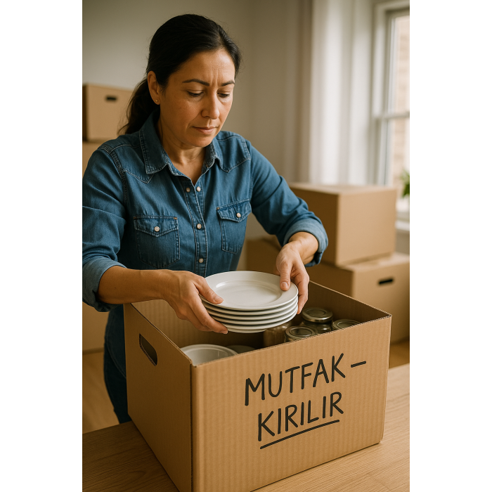 63×41×66 cm 10 Taşıma Kolisi Çöp Torbası Paketleme Kağıdı Balonlu Naylon Patpat Koli Bandı Taşınma Seti