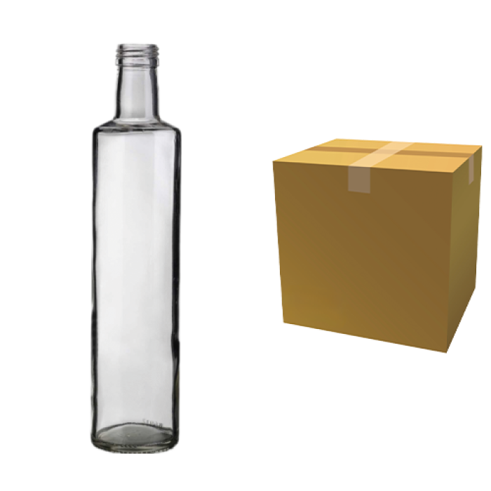 500 ML CAM ŞİSE DORİCA ŞEFFAF (ŞŞC 121150) KL 40 ADET