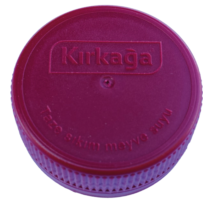 38 MM PET ŞİŞE KAPAK BORDO KIRKAĞA LOGOLU (PKSN) KL 3500 ADET