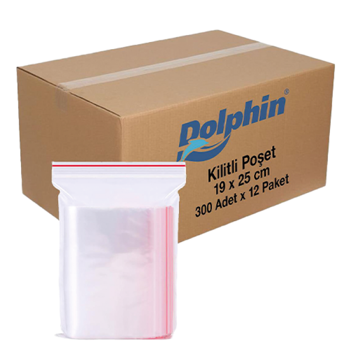 19*25 KİLİTLİ POŞET 12*300 AD DOLPHİN KL 3600 ADET