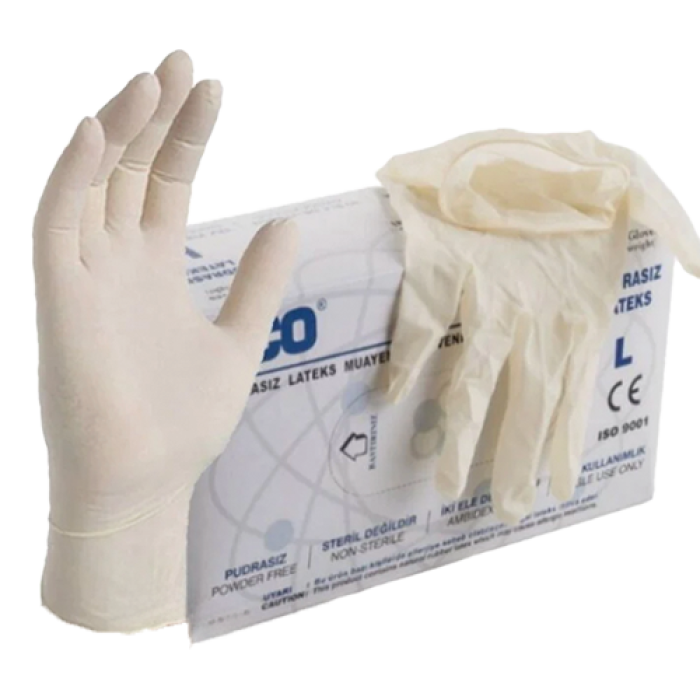 ECO NON STERİL LATEKS PUDRASIZ MUAYENE ELDİVENİ L KL 20 PAKET