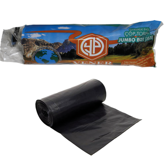80*110 JUMBO ÇÖP TORBASI 600 GR SİYAH (YNR) KL 20 RULO