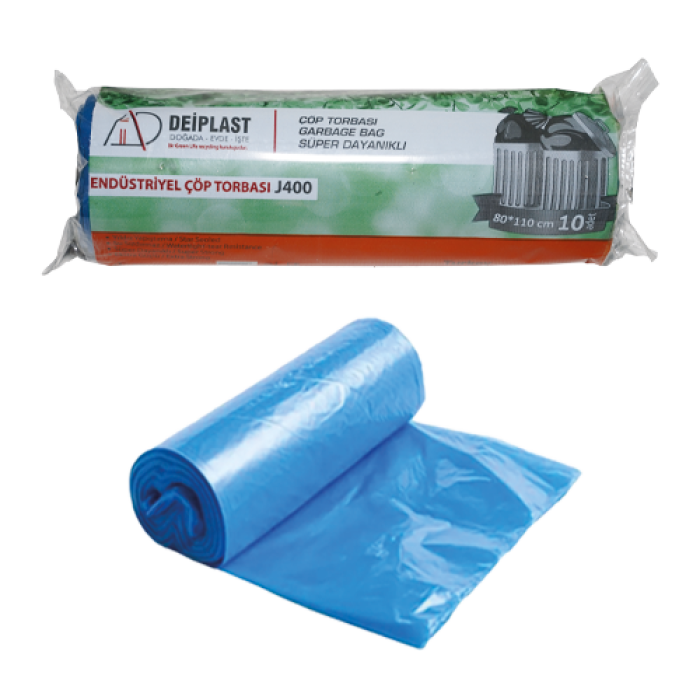 80*110 JUMBO ÇÖP TORBASI 400 GR MAVİ(DEİP) KL 20 RULO