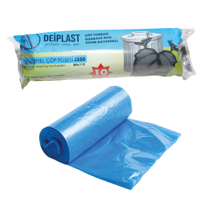 80*110 JUMBO ÇÖP TORBASI 350 GR MAVİ(DEİP) KL 20 RULO