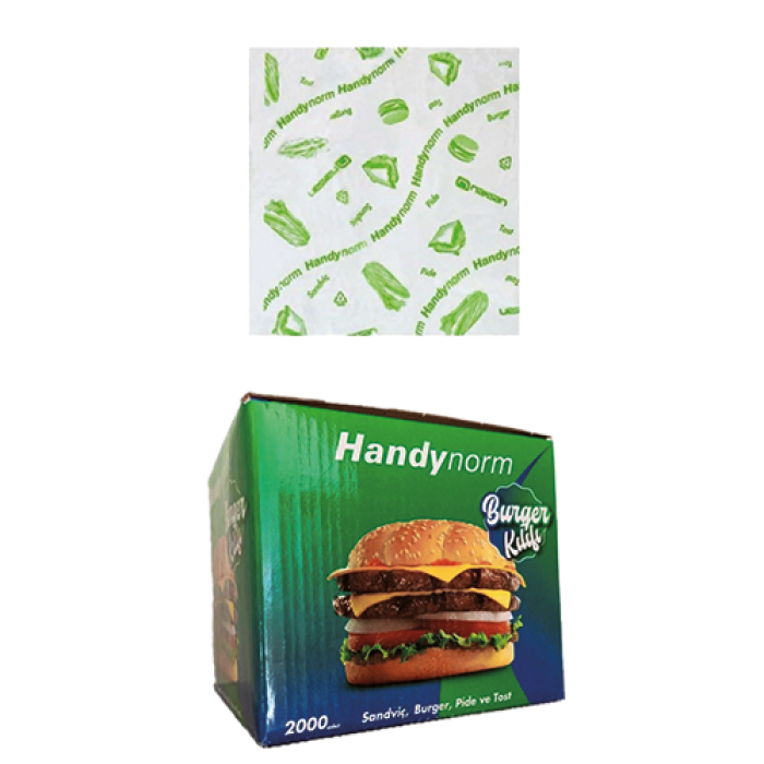 12,5*12,5 HANDY NORM BURGER POŞETİ 6*2000 AD KL 12000 ADET
