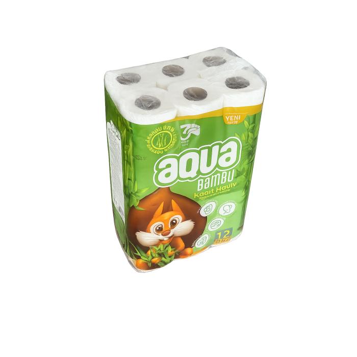 HAVLU KAĞIT AQUA BAMBU 4*12 AD KL 48 RULO