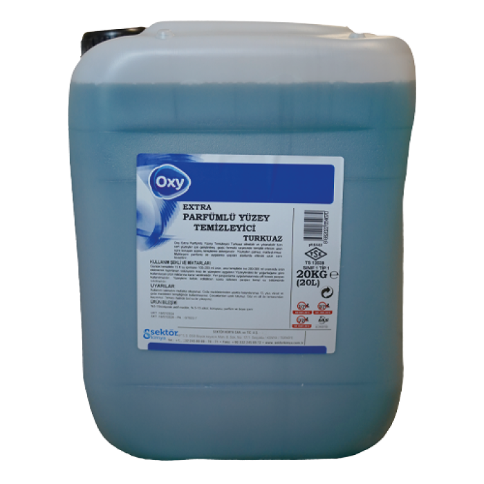 20 KG OXY EXTRA PARFÜMLÜ YÜZEY TEMİZLEYİCİ TURKUAZ (GT-022 20) ADET