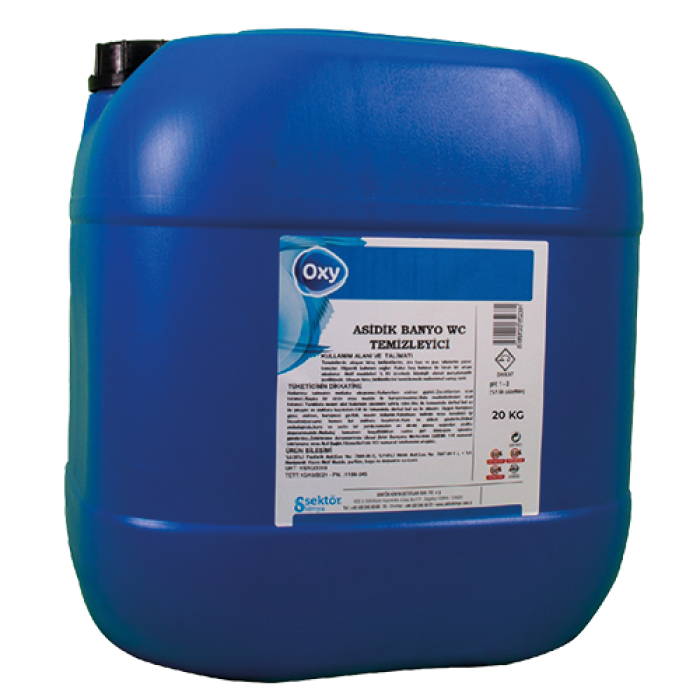 20 KG OXY ASİDİK BANYO WC TEMİZLEYİCİ SIVI (GT-019 20) ADET