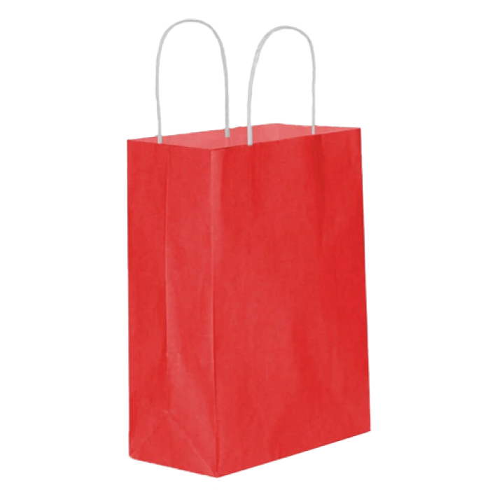 31*12*41 CM ROLL-UP PARTY DREAMS KRAFT ÇANTA KIRMIZI (TM-KGT-0370) (BRS) KL 250 ADET