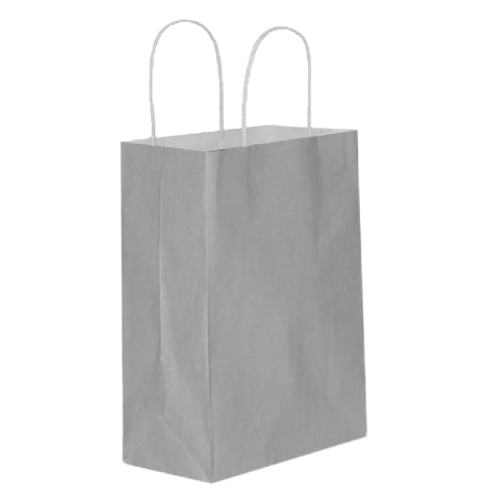 31*12*41 CM ROLL-UP PARTY DREAMS KRAFT ÇANTA GÜMÜŞ (TM-KGT-0365) (BRS) KL 250 ADET