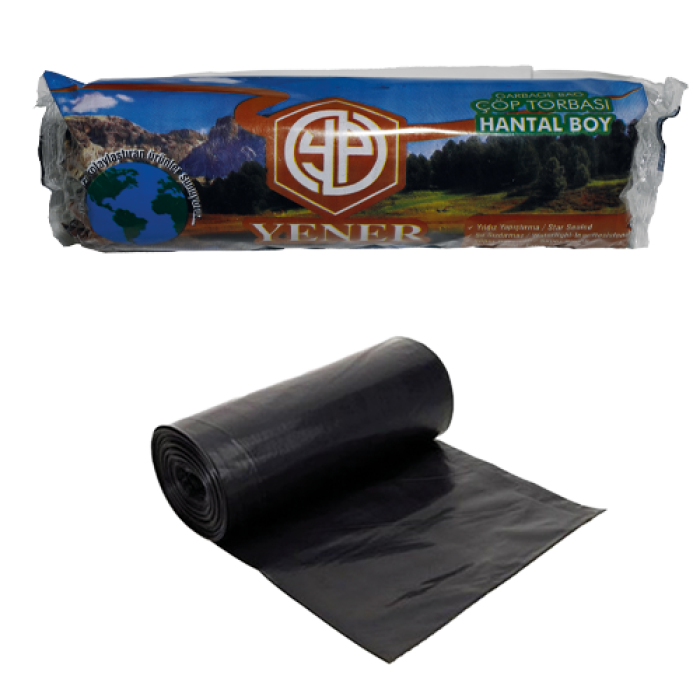 100*150 HANTAL ÇÖP TORBASI 800 GR SİYAH (YNR) KL 10 RULO