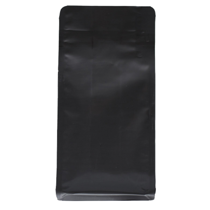 14*37 CM MAT SİYAH KİLİTSİZ FLAT BOTTOM DOYPACK (477) KL 500 ADET