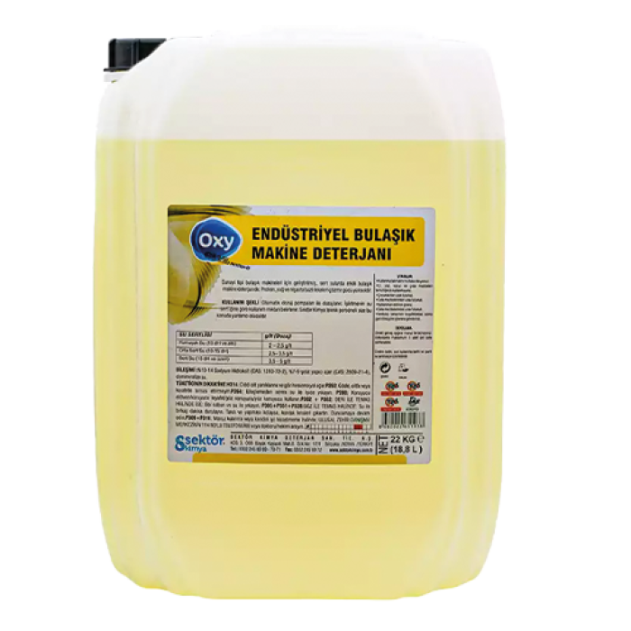 22 KG OXY ENDÜSTRİYEL BULAŞIK MAKİNA DETERJANI (MT-004 22) ADET