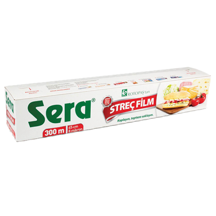 8 MİC SERA STREÇ FİLM 45CM*300 MT KUTULU KL 16 ADET