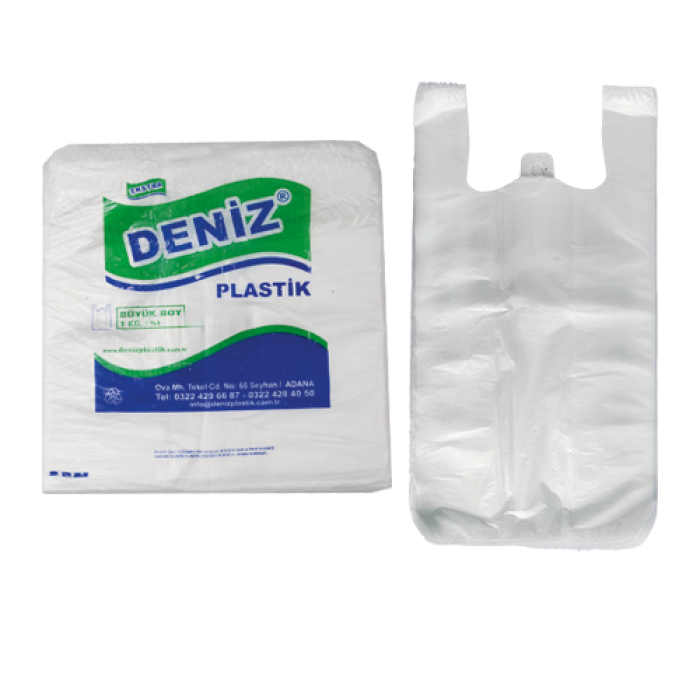 BÜYÜK BOY PE ATLET POŞET ŞEFFAF DENİZ (10*130 AD) KL 10 KG