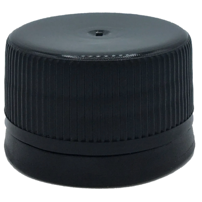 31,5*21 MM CAM ŞİŞE KAPAK KİLİTLİ PLASTİK SİYAH (PE/PVDC) (DORİCA) KL 3000 ADET