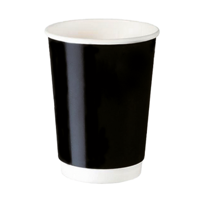 14 OZ SİYAH DOUBLE WALL KARTON BARDAK 20*25 AD KL 500 ADET