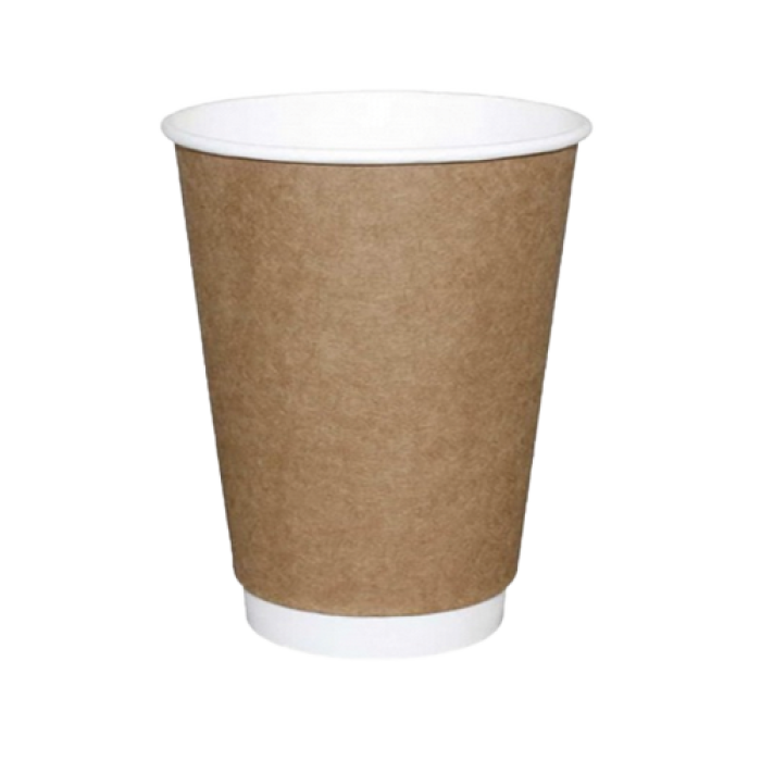14 OZ KRAFT DOUBLE WALL KARTON BARDAK 40*25 AD OLŞM KL 1000 ADET