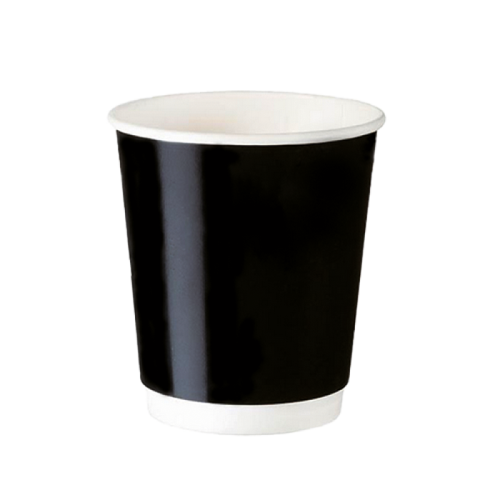 8 OZ SİYAH DOUBLE WALL KARTON BARDAK 20*25 AD KL 500 ADET