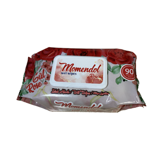 MOMENDOL ISLAK HAVLU GÜL KOKULU (12*90 AD) KAPAKLI KL 12 PAKET