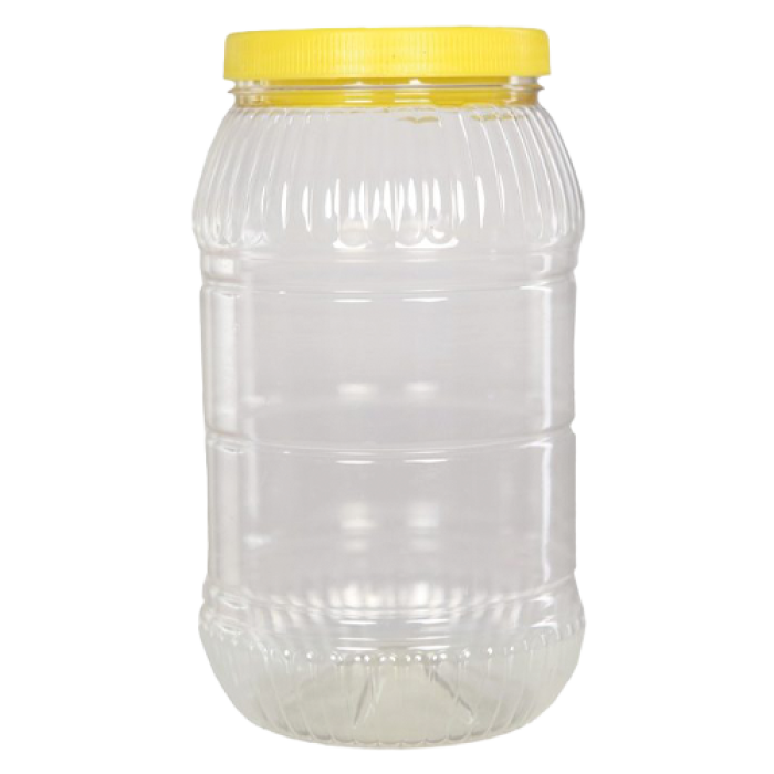2 LT PET KAVANOZ ŞEFFAF + KAPAK (SARI) PK 32 ADET