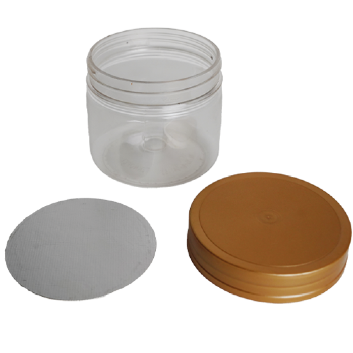 500 ML PET KAVANOZ SİLİNDİR 104*89,4MM-Ø100+KAPAK+FOLYO (TKNPT) PK 50 ADET