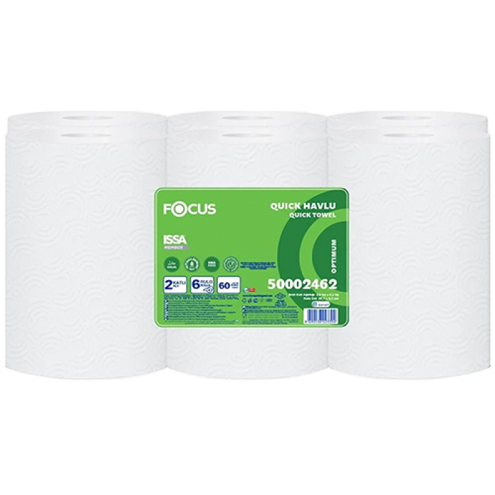 FOCUS OPTİMUM QUICK FOTOSELLİ HAVLU 6*60 MT (2462) PK 6 RULO