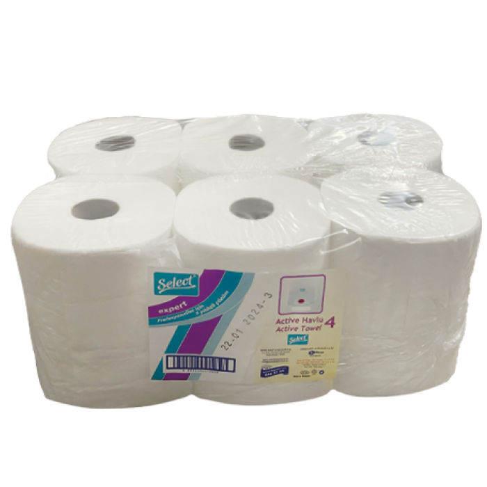 4 KG SELECT EXPERT ACTİVE 21 CM FOTOSELLİ HAVLU 6*72 MT (608656) PK 6 RULO