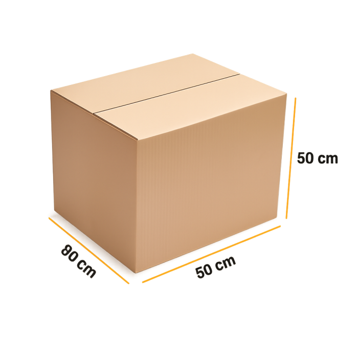 50*80*50 KRAFT KARTON DOPEL KOLİ BASKISIZ (ADET)