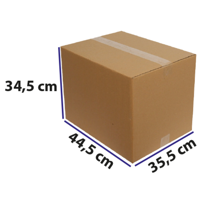 35,5*44,5*34,5 KRAFT KARTON DOPEL KOLİ BASKISIZ PK 15 ADET